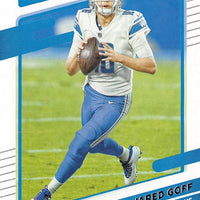 Jared Goff 2021 Donruss Series Mint Card #170