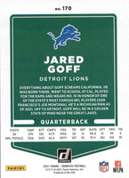 Jared Goff 2021 Donruss Series Mint Card #170
