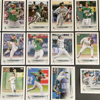 Oakland Athletics 2022 Topps Hand Collated 17 Card Team Set Featuring Matt Olson, Starling Marte and Matt Chapman Plus