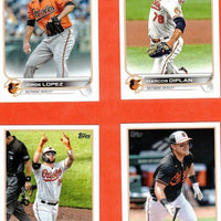 Baltimore Orioles 2022 Topps Complete Mint Hand Collated 19 Card Team Set Featuring Ryan Mountcastle All Star Rookie Cup Plus 4 Rookie Cards