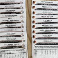 Baltimore Orioles 2022 Topps Complete Mint Hand Collated 19 Card Team Set Featuring Ryan Mountcastle All Star Rookie Cup Plus 4 Rookie Cards