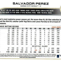 Kansas City Royals 2022 Topps Complete Mint Hand Collated 20 Card Team Set Featuring Salvador Perez and 4 Rookie Cards Plus