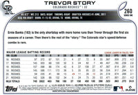 Colorado Rockies 2022 Topps Hand Collated 20 Card Team Set Featuring Charlie Blackmon and Trevor Story with Rookie Cards of Ryan Vilade, Ryan Feltner and Colton Welker Plus
