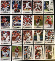 Cincinnati Reds 2022 Topps Complete Mint Hand Collated 20 Card Team Set with 6 Rookie Cards including a Jonathan India All Star Rookie Cup Card
