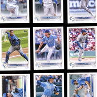 Kansas City Royals 2022 Topps Complete Mint Hand Collated 20 Card Team Set Featuring Salvador Perez and 4 Rookie Cards Plus