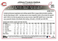 Cincinnati Reds 2022 Topps Complete Mint Hand Collated 20 Card Team Set with 6 Rookie Cards including a Jonathan India All Star Rookie Cup Card
