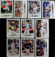 Colorado Rockies 2022 Topps Hand Collated 20 Card Team Set Featuring Charlie Blackmon and Trevor Story with Rookie Cards of Ryan Vilade, Ryan Feltner and Colton Welker Plus
