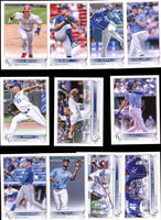 Kansas City Royals 2022 Topps Complete Mint Hand Collated 20 Card Team Set Featuring Salvador Perez and 4 Rookie Cards Plus
