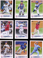 Texas Rangers 2022 Topps Complete Mint Hand Collated 22 Card Team Set Featuring Corey Seagers First Rangers Card, Adolis Garcia Topps All Star Rookie Cup Card and Others 2023 World Series Champions
