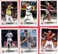 Arizona Diamondbacks 2022 Topps Hand Collated 22 Card Team Set Featuring Rookie Cards of Stuart Fairchild, Tyler Gilbert, Henry Ramos, Luis Frias and Jake McCarthy Plus
