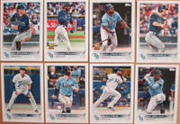 Tampa Bay Rays 2022 Topps Hand Collated 23 Card Team Set Featuring Shane McClanahan Future Stars, Randy Arozarena All Star Rookie Cup and Wander Franco Rookie Card Plus
