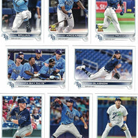 Tampa Bay Rays 2022 Topps Hand Collated 23 Card Team Set Featuring Shane McClanahan Future Stars, Randy Arozarena All Star Rookie Cup and Wander Franco Rookie Card Plus