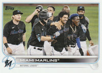 Miami Marlins 2022 Topps Hand Collated 23 Card Team Set Featuring Sixto Sanchez Future Stars, Trevor Rogers All Star Rookie Cup and 7 Rookie Cards Plus
