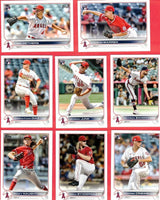 Los Angeles Angels 2022 Topps Complete 25 Card Team Set with Multiple Shohei Ohtani and Mike Trout Cards
