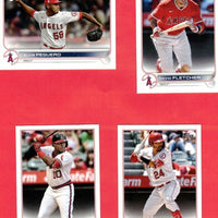Los Angeles Angels 2022 Topps Complete 25 Card Team Set with Multiple Shohei Ohtani and Mike Trout Cards