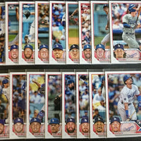 Los Angeles Dodgers 2023 Topps Factory Sealed 17 Card Team Set with James Outman Rookie Card #LAD-11 Plus