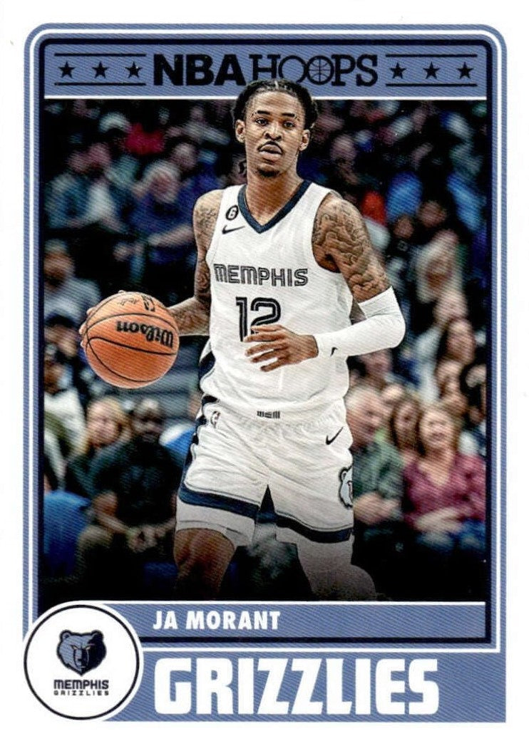 Ja Morant 2023 2024 Hoops Basketball Series Mint Tribute Subset Card #281