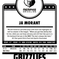 Ja Morant 2023 2024 Hoops Basketball Series Mint Tribute Subset Card #281