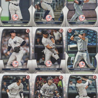 New York Yankees 2023 Bowman 10 Card Team Set made by Topps with Aaron Judge PLUS