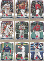 Boston Red Sox 2023 Bowman (made by Topps) Series 15 Card Team Set with Masataka Yoshida, Triston Casas and Brayan Bello Rookie Cards Plus
