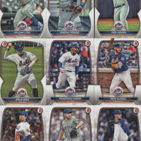 New York Mets 2023 Bowman 16 Card Team Set Made by Topps with Pete Alonso and Rookie Cards of Francisco Álvarez, Mark Vientos, Kodai Senga and Brett Baty Plus