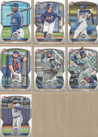 New York Mets 2023 Bowman 16 Card Team Set Made by Topps with Pete Alonso and Rookie Cards of Francisco Álvarez, Mark Vientos, Kodai Senga and Brett Baty Plus
