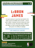 LeBron James 2023 2024 Panini Donruss Series Mint Card #2
