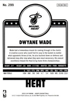 Dwyane Wade 2023 2024 Hoops Basketball Series Mint Tribute Card #299
