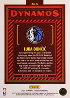 Luka Doncic 2023 2024 Hoops Dynamos Series Mint Insert Card #5
