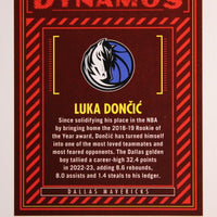 Luka Doncic 2023 2024 Hoops Dynamos Series Mint Insert Card #5