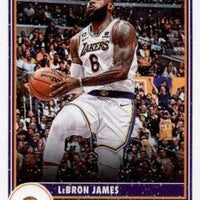 LeBron James 2023 2024 Hoops Series Mint Winter Version Tribute Card #290