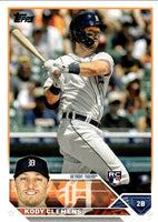 Detroit Tigers 2023 Topps Factory Sealed 17 Card Team Set with Rookie Cards of Riley Greene and Kody Clemens
