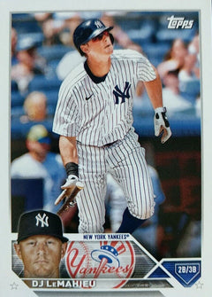 Kyle Higashioka New York 2023 Topps Baseball Collectible Player Card  mounted on a 4x6 Black Marble Plaque at 's Sports Collectibles Store