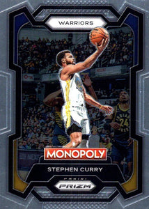 Stephen Curry 2023 2024 Panini Prizm Monopoly Series Mint Card #28