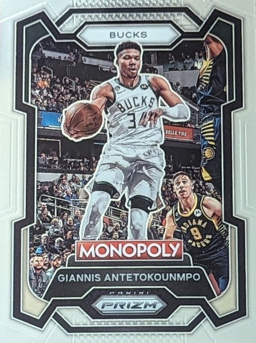 Giannis Antetokounmpo 2023 2024 Panini Prizm Monopoly Series Mint Card #49
