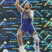 Stephen Curry 2023 2024 Panini Sticker Silver Foil HOLO Series Mint Card #322