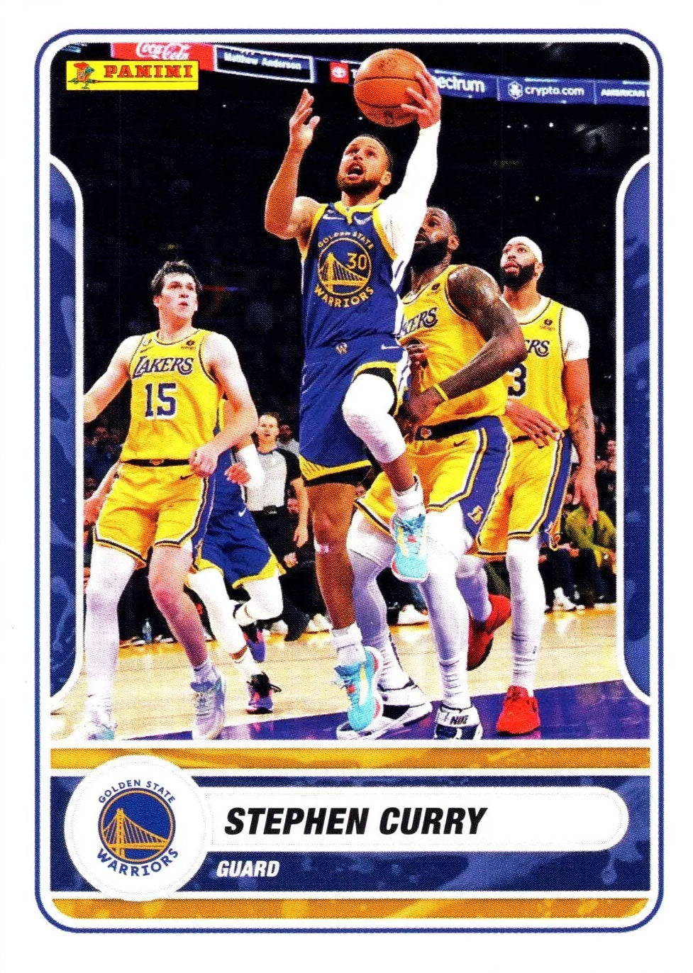 Stephen Curry 2023 2024 Panini Limited Edition Full Sized Sticker Card Series Mint Card #92