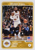 LeBron James 2023 2024 Panini Global Icons Sticker Basketball Series #70
