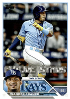 Tampa Bay Rays 2023 Topps Complete Series One and Two Regular Issue 16 Card Team Set

