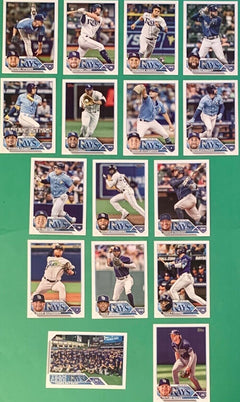 Tampa Bay Rays 2022 Topps Factory Sealed 17 Card Team Set with Wander