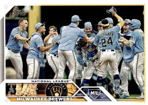 Milwaukee Brewers 2023 Topps Complete Mint Hand Collated 20 Card Team Set with Christian Yelich Plus