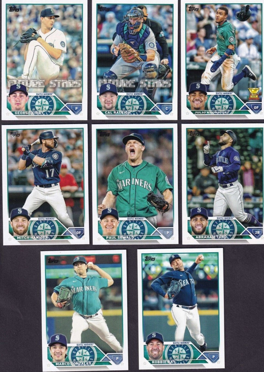Seattle Mariners 2023 Topps Complete Mint Hand Collated 20 Card