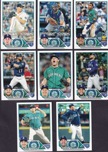 Seattle Mariners 2023 Topps Complete Mint Hand Collated 20 Card Team Set Featuring Marcus Wilson Rookie Card and 2 Future Stars Cards Plus