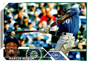 Seattle Mariners 2023 Topps Complete Mint Hand Collated 20 Card Team Set Featuring Marcus Wilson Rookie Card and 2 Future Stars Cards Plus