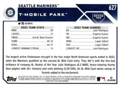 Seattle Mariners 2023 Topps (Series 1 and 2) Mariners Team Set