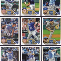 Kansas City Royals 2023 Topps Complete Mint Hand Collated 21 Card Team Set with 6 Rookie Cards Plus an MJ Melendez Future Stars Card and a Bobby Witt Jr. All Star Rookie Cup Card and More