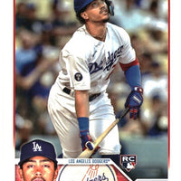 Los Angeles Dodgers 2023 Topps Complete Mint Hand Collated 21 Card Team Set Featuring Rookie Cards of Miguel Vargas and James Outman