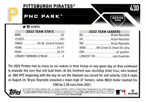 Pittsburgh Pirates 2023 Topps Complete Mint Hand Collated 22 Card Team Set  with 5 Rookie and 2 Future Stars Cards Including Oneil Cruz Plus Veteran  Players in 2023