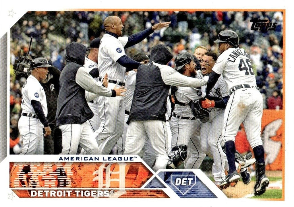 Detroit Tigers 2023 Topps Complete Mint Hand Collated 23 Card Team Set with  6 Rookie Cards including Riley Greene and Kody Clemens Plus a Spencer