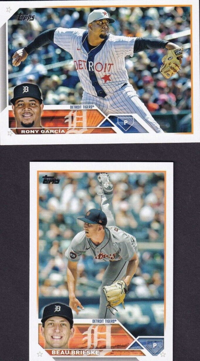 Detroit Tigers 2023 Topps Complete Mint Hand Collated 23 Card Team Set